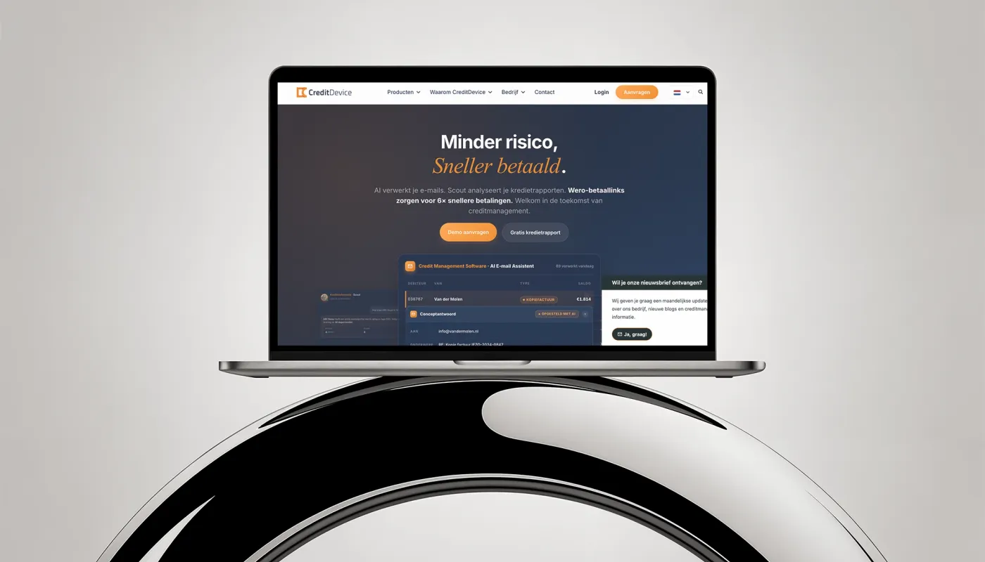 Sitio web Elementor para CreditDevice